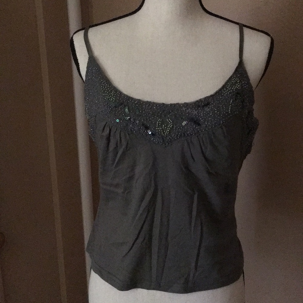 Express camisole with beaded sequin detail.